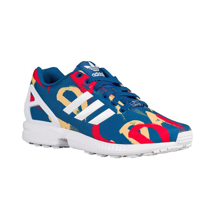 Original Adidas ZX Flux W "Paris" (blau/weiß/rot/orange)