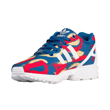 Original Adidas ZX Flux W "Paris" (blau/weiß/rot/orange)