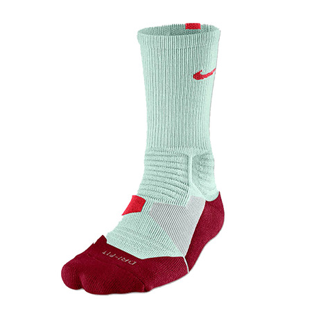 Calcetines Nike Hyper Elite Basket Crew (366/mentaclaro/rojo)