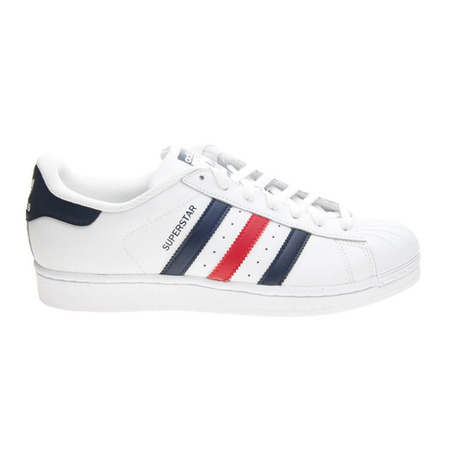 Original Adidas Superstar Foundation (weiß/marine/rot)