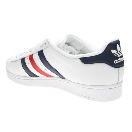 Original Adidas Superstar Foundation (weiß/marine/rot)