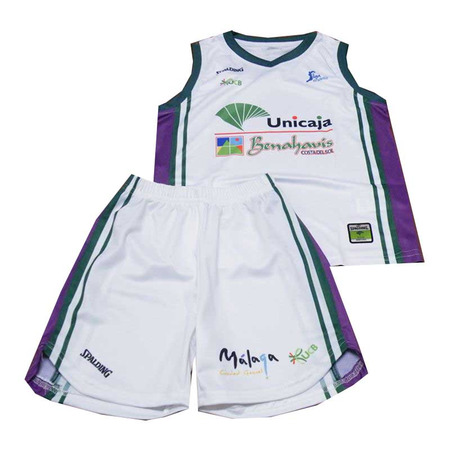 Pack Unicaja Málaga ACB 2a Equipación (blanco/verde/morado)