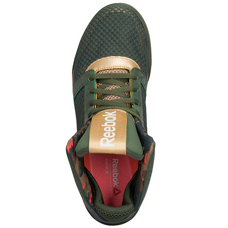 Reebok Frau Tanz Urtempo Mid (militärisch/rosa/oro)