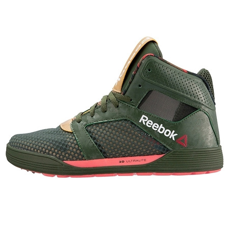 Reebok Frau Tanz Urtempo Mid (militärisch/rosa/oro)