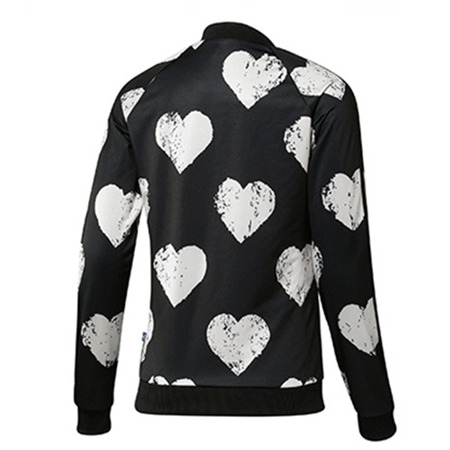 Adidas Damen Jacke Herz Medlist TT (schwarz/weiß)