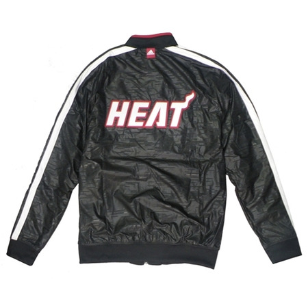 Adidas Chaqueta On-Court Miami Heat (schwarz/weiß)