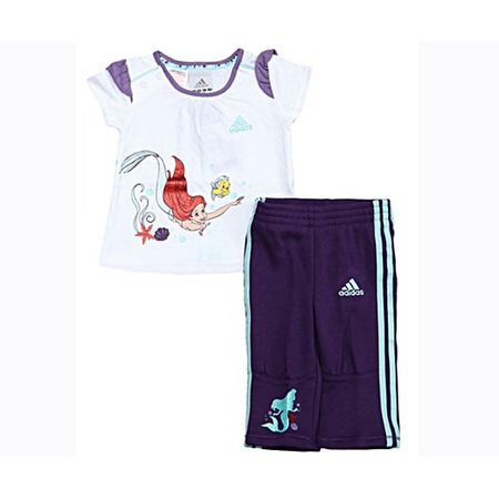 Adidas Chándal Baby Disney Sirenite (Blanco/Purpura)
