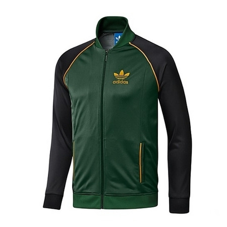 Adidas Chaqueta Superstar Track Top (dunkelgrün/schwarz)