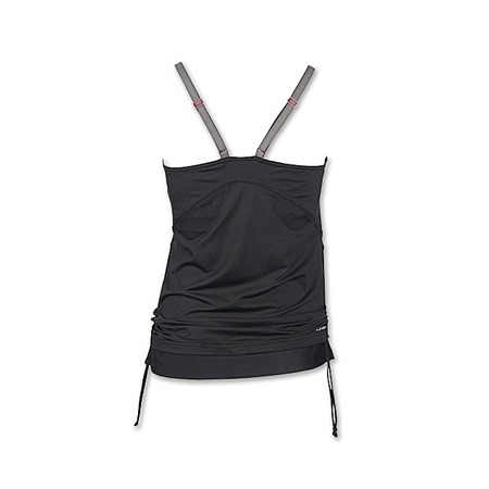 Reebok Fitness Power Long Bra Top (Negro/Gris)