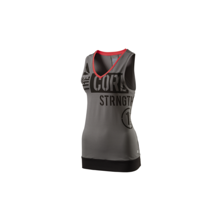 Reebok Fitness Printed Tank Camiseta (Gris)
