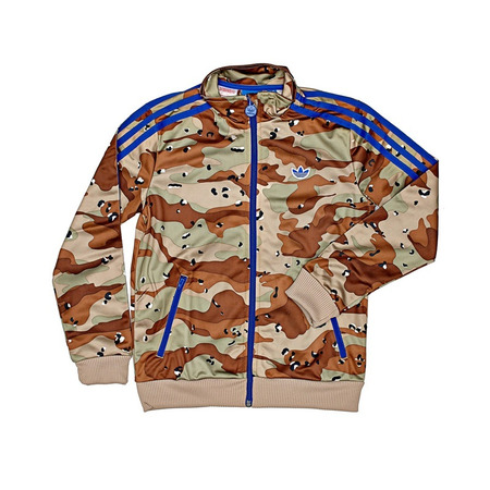 Adidas Junior Firebird Style TT Jacke (camo-military/azul)
