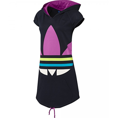 Adidas Trefoil Kapuzenkleid (Azul Tinta)