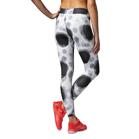 Reebok Legging Seeing Spots (blanco/negro)