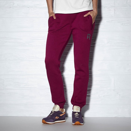 Reebok Classic Pantalón Mujer Fleece Cuffed Logo (granate)