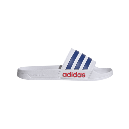 Adidas Adilette Shower Slides "White - Royal Blue"