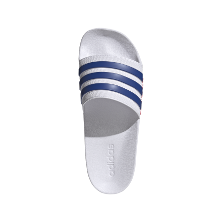 Adidas Adilette Shower Slides "White - Royal Blue"