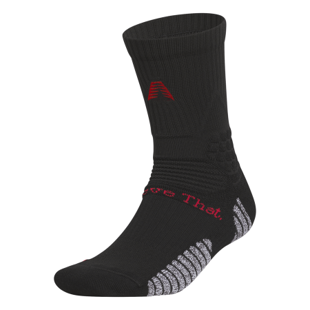 Adidas Anthony Edwards AE Crew Socks "Black Pure Ruby"