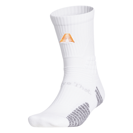 Adidas Anthony Edwards AE Crew Socks "White Lucid Orange"