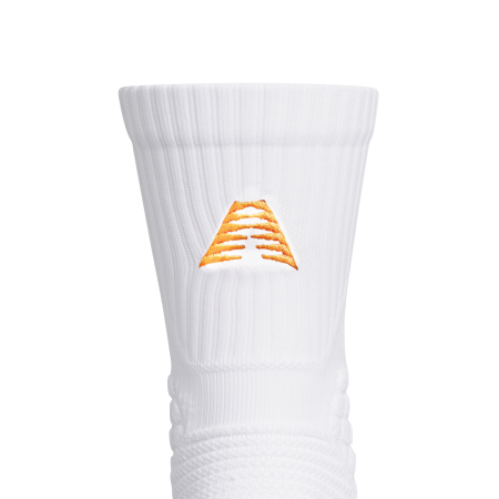 Adidas Anthony Edwards AE Crew Socks "White Lucid Orange"