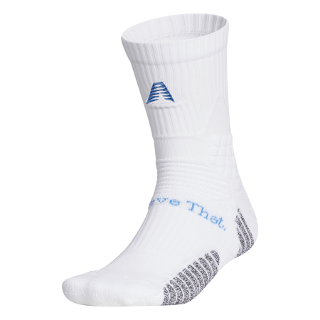 Adidas Anthony Edwards AE Crew Socks "White Lucid Ray Blue"