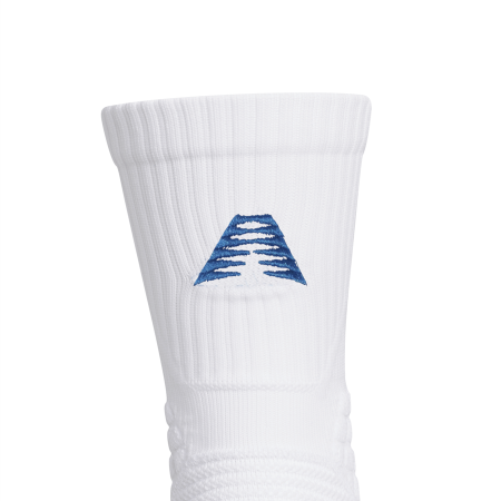 Adidas Anthony Edwards AE Crew Socks "White Lucid Ray Blue"