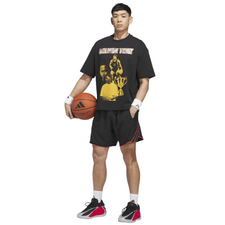 Adidas Anthony Edwards Crazy Lite Shorts "Black-Solar Turbo"