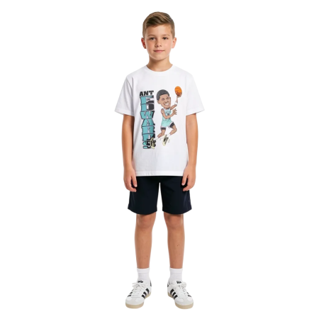 Adidas Anthony Edwards East Junior Tee "White"