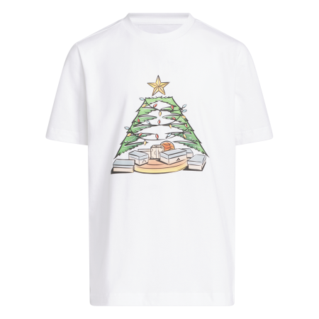 Adidas Anthony Edwards XMAS Junior Tee "White"