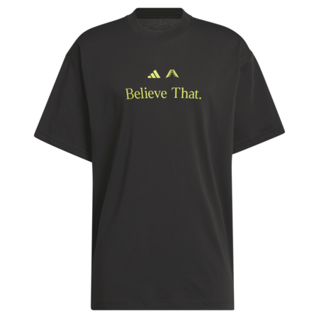 Adidas Basketball Anthony Edwards Believe That T-Shirt "Black/Preloved Lime"