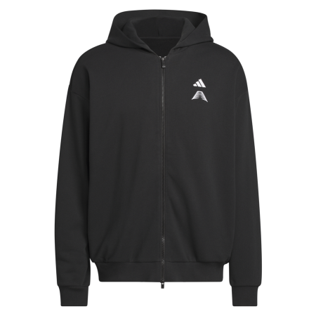 Adidas Basketball Anthony Edwards Foundation Full-Zip Hoodie "Black"