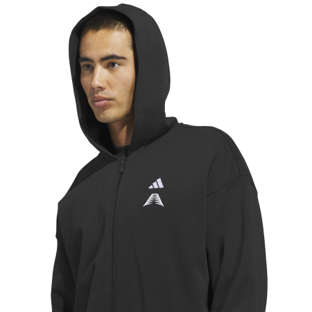 Adidas Basketball Anthony Edwards Foundation Full-Zip Hoodie "Black"