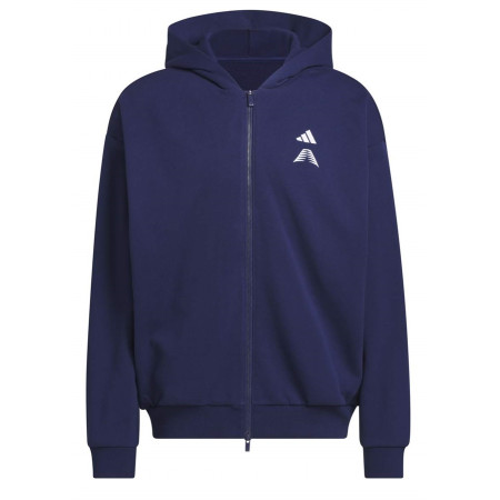 Adidas Basketball Anthony Edwards Foundation Full-Zip Hoodie "Dark Navy"