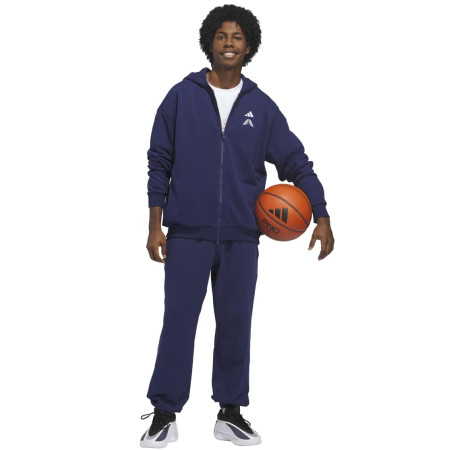 Adidas Basketball Anthony Edwards Foundation Full-Zip Hoodie "Dark Navy"