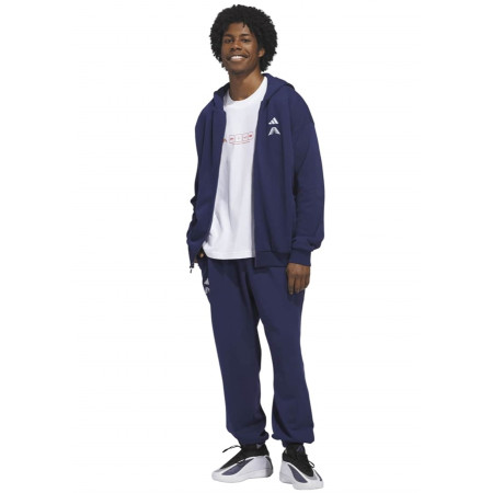 Adidas Basketball Anthony Edwards Foundation Full-Zip Hoodie "Dark Navy"