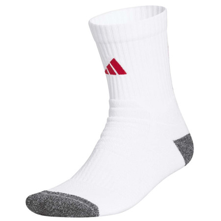 Adidas Basketball Crazy Lite Performance Sock "White-Team College Red"