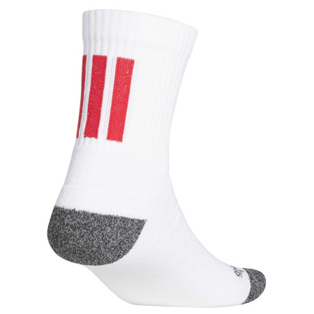 Adidas Basketball Crazy Lite Performance Sock "White-Team College Red"