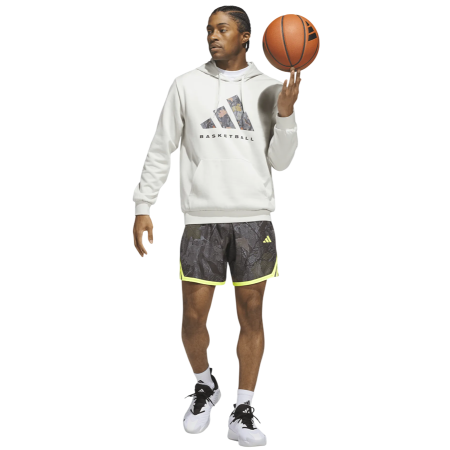 Adidas Basketball Crazylite Camo Short  "Black-Solar Lemon"