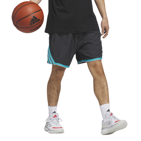 Adidas Basketball Crazylite Short "Carbon-Lucid Cyan"
