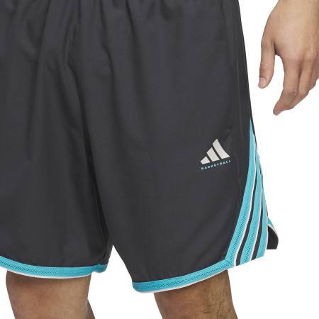 Adidas Basketball Crazylite Short "Carbon-Lucid Cyan"