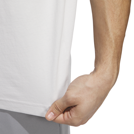 Adidas Basketball Millennium Hoops Graphic Tee "Grey"