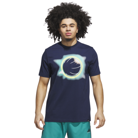 Adidas Basketball Novelty Eclipsed Graphic Tee "Night Indigo"