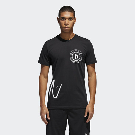 Adidas Camiseta Dame Logo Tee 2 schwarz