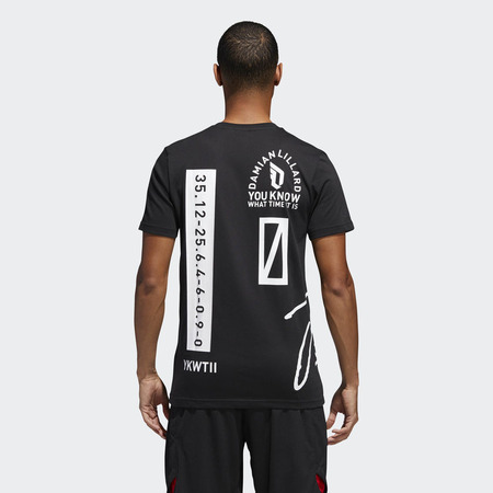 Adidas Camiseta Dame Logo Tee 2 schwarz