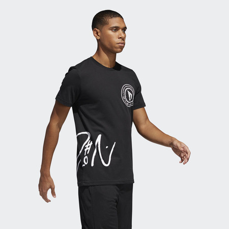 Adidas Camiseta Dame Logo Tee 2 schwarz