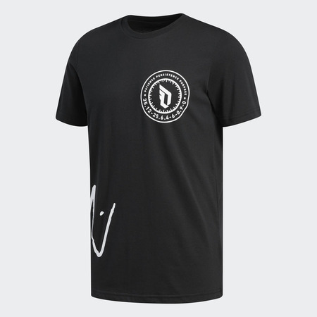 Adidas Camiseta Dame Logo Tee 2 schwarz