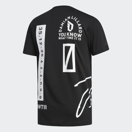 Adidas Camiseta Dame Logo Tee 2 schwarz