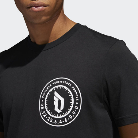 Adidas Camiseta Dame Logo Tee 2 schwarz