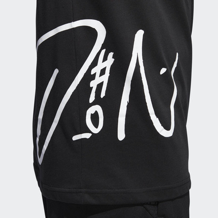 Adidas Camiseta Dame Logo Tee 2 schwarz