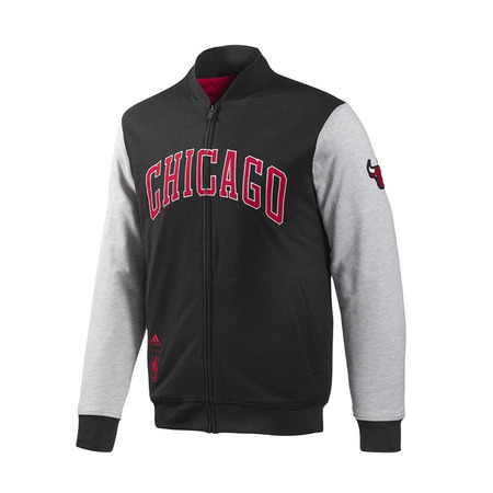 Adidas Chaqueta NBA Washed Chicago Bulls (negro/gris/rojo)