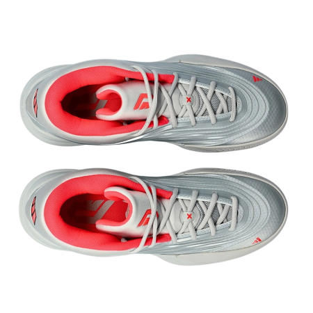 Adidas Dame X "Silver Met Lucid Red"